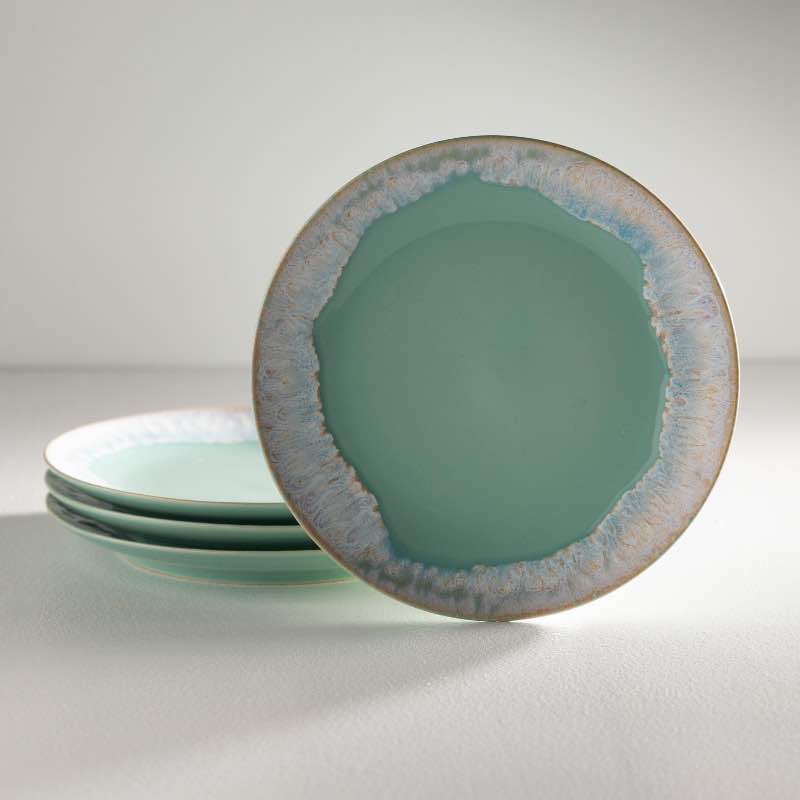 Taormina Dinner Plates, Set Of 4 - Aqua
